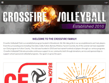 Tablet Screenshot of crossfirevolleyballclub.com